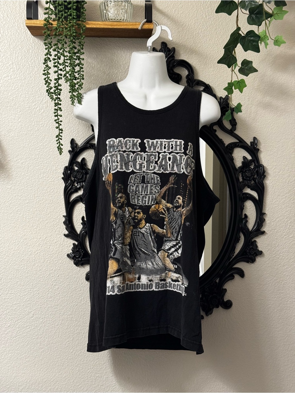 2014 San Antonio Spurs Shaka Wear Graphic Tank Tim Duncan Kawhi Parker NBA